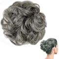 Miniatyrbild 1 av 3: Scrunchie Löshår / Hårband / Hårmunk - Grå grå one size
