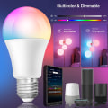 Miniatyrbild 7 av 8: Smart WiFi LED-ljuskällor Röststyrning LED-färgbyte