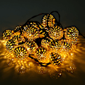 Miniatyrbild 8 av 8: Solcells drivna 20 LED bollsträngslampor fest bröllop