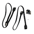 Miniatyrbild 6 av 7: M.2 till 2 Port SATA3.0 Expansionskort 6Gbps JMB582 Chip PCB M.2 till 2 Port SATA3.0 Adapter för Dator