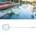 Kraftig Pool Skimmer, Finmasket Løvrive til Effektiv Opsamling, Universal Stangadapter Sikrer Kompatibilitet med Alle Pools