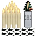 Miniatyrbild 1 av 8: 10 st LED-batteridrivna koniska julbelysningar med fjärrkontroll för heminredning Medium – 10 st Medium \u2013 10 st Medium – 10 st Medium \u2013 10 st