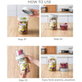 Miniatyrbild 4 av 5: Crystalia Frukost On the Go-koppar, Take and Go Yoghurtkopp med