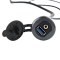 Miniatyrbild 5 av 8: USB Dash Monteringsadapter För Fordonspanel Vattentät Funktion Snabb Överföring Med LED-indikator Och Full Profil Installationsfäste Multi Användning
