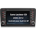 Miniatyrbild 1 av 4: AWESAFE Android 12 Bilradio för Audi A3 8P/S3/RS3/Sportback med 7 tums pekskärm Bluetooth GPS FM RDS USB WiFi
