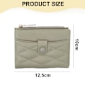 Miniatyrbild 2 av 5: Dam Läder Plånbok Liten Bifold Dragkedja Fickplånbok Kort