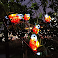 Miniatyrbild 6 av 6: Vattentät 5 LED Akryl Fågel Ljus String Solar Fe Lampa
