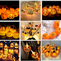 Miniatyrbild 4 av 5: 3D Pumpkin LED String Lights, Pumpkin Lights Battery Operated,