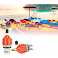 Miniatyrbild 7 av 7: Pumpadapter, adapter för kompressor, portabel SUP-ventiladapter, uppblåsbar båtventiladapter för kajak, uppblåsbar båt, SUP-bräda Orange