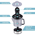 Miniatyrbild 7 av 8: Elektrisk citronpress med högt juiceutbyte - juicepress, apelsin