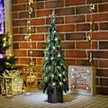 Miniatyrbild 3 av 5: Flocking artificial Christmas tree, desktop cedar Christmas