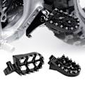 Miniatyrbild 1 av 8: Fotstöd för Dirt Bike, breddad plattform, aluminiumlegeringsmaterial för överlägsen halkskyddskontroll, CNC-process med stålfotpinnar, högkvalitativ anodisering