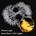 Miniatyrbild 8 av 8: Batteridrivna LED-slingor Ejoyous 6m 19ft 40 snöformade LED-lampor Fe Dekorativ Li
