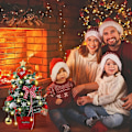 Miniatyrbild 1 av 5: Sapin de Noël Artificiel avec Lumineux LED 50cm Mini Sapin de