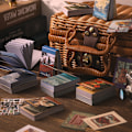 Miniatyrbild 6 av 6: 50 ark Scrapbook-papper, estetisk vintage journaling