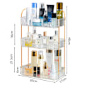 Miniatyrbild 2 av 5: Badrumsbänkskiva Organizer, Sminkställ i flera nivåer Transparent color
