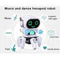 Miniatyrbild 8 av 10: Musik och dansande hexapodrobot, LED-ögon, Med discoljus och dansmusik, Universellt hjul, Interaktiv och pedagogisk, Lämplig för pojkar och