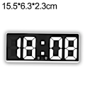 Miniatyrbild 3 av 5: Digital väckarklocka för sovrum, med justerbar temperatur