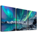 Miniatyrbild 1 av 8: Bondehus Väggkonst Aurora Landskapsmålning på Canvas Vägg