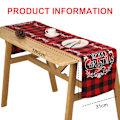 Miniatyrbild 2 av 5: Christmas Table Runner Burlap Rustic Christmas Runner for Table