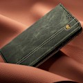Miniatyrbild 3 av 5: Fodral till Samsung Galaxy S24 FE Flip Wallet med magnetsömmar Khaki Grön