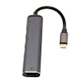 Miniatyrbild 3 av 7: USB C Docking Station 7 i 1 Flätad Kabel 100W 4K Stödd Multifunktionell USB C Hubb för Laptop Skrivbord Surfplatta