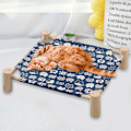 Miniatyrbild 4 av 5: Kattbädd och katthängmatta, liten upphöjd träbädd för hundar, ventilerande utomhuskattbädd för alla årstider, upphöjd husdjurssäng för inomhusbruk Style 4