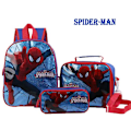 Miniatyrbild 1 av 2: Spider Man Ryggsäck Skolväska 3 Pack födelsedagspresent Blå