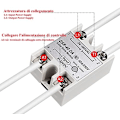 Miniatyrbild 4 av 5: Relais à Semi-Conducteurs Monophasé DC-AC SSR-40DA 40A