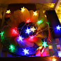 Miniatyrbild 4 av 6: 100 LED 49 FT Star String Lights, Plug In Fairy String Lights