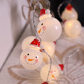 Miniatyrbild 7 av 8: Koppartrådsbatteridriven snögubbeformad ljusslinga för jul- och bröllopsdekoration (3 m och 20 lysdioder)
