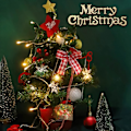 Miniatyrbild 4 av 5: Sapin de Noël Artificiel avec Lumineux LED 50cm Mini Sapin de