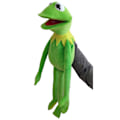 Miniatyrbild 2 av 8: Kermit the Frog Handdocka, Kermit the Frog Gosedjur Plyschleksak för