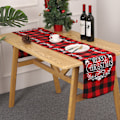 Miniatyrbild 3 av 5: Christmas Table Runner Burlap Rustic Christmas Runner for Table