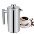Miniatyrbild 5 av 8: Hushålls Dubbelskikts 304 Rostfritt Stål Handkaffe Tryck