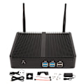 Miniatyrbild 1 av 7: Mini PC 8GB RAM 256GB SSD 2.4G 5.0G WiFi LAN för Intel Celeron N3150 Processor Mini Stationär Dator 100‑240V EU-kontakt