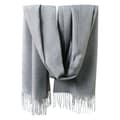 Varme Lange Skjerf Vinter Skjerf Ren Farge Skjerf Dusk grey