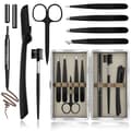 Kit, 8-i-1, Multifunktionellt ögonbrynspincettset, ögonbrynsformning,
