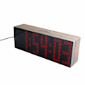 Miniatyrbild 3 av 5: 6-siffrig Jumbo LED-digital väckarkalender Snooze väggbordsur