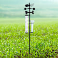 Miniatyrbild 4 av 8: 3 i 1 väderstation mätare utomhusträdgårdstermometer regn