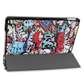 Miniatyrbild 8 av 8: Apple iPad 10.2 Slim fit tri-fold fodral - Graffiti Pattern multifärg