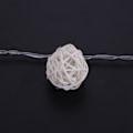 Miniatyrbild 4 av 8: Globe Rattan Ball String Lights 30LED Batteridriven Nattlampa Hängande Dekor (Varm Vit)