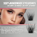 Miniatyrbild 4 av 8: 80 Clusters DIY Eye lash Extensions Kit 3D Individual 01(80 Clusters)