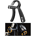 Miniatyrbild 6 av 7: Handgreppstränare Handled Underarm Grepp Träningsredskap Digital Display Justerbar Portabel Handgreppare för Nybörjare till Proffs Träning - Svart Black