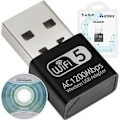 Miniatyrbild 1 av 7: Wifi Adapter USB - 2,4 GHz / 5 GHz - 1200 mbit Svart