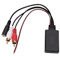 Miniatyrbild 4 av 7: Bluetooth-ljudadapter för bilstereo, trådlös musikstreaming AUX-ingångsmodul med handsfree-mikrofon stöder MP3 WMA WAV-ljudformat