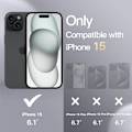 Miniatyrbild 2 av 3: iPhone 15 Matt Svart Skal