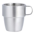 Miniatyrbild 3 av 8: Hushåll 304 Rostfritt Stål Dubbelskikts Kaffe Kopp Mugg med