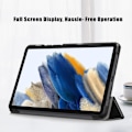 Miniatyrbild 4 av 5: Samsung Galaxy Tab A9 Fodral Tri-Fold PU Läder Svart