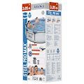 Miniatyrbild 5 av 5: Bestway Pool med stålram Steel Pro MAX med tillbehör 305x76 cm Grå